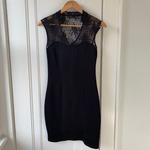 EUC Sexy Lace Back Black Dex Dress